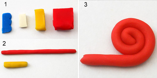 поделка улитка из пластилина, фото1-3 улитка из пластилина